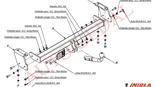 CARLIG REMORCARE GRAND VITARA 1998-2005 COD:V/027