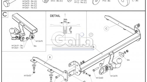 Carlig Remorcare Honda Accord 2008- (demontabil automat)