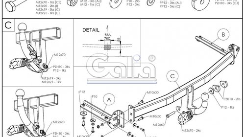 Carlig Remorcare Honda Civic htb 2006-2011 (demontabil automat)