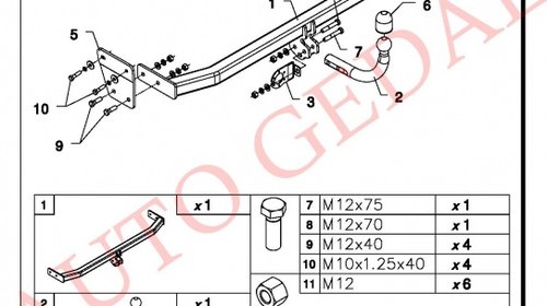 CARLIG REMORCARE HYUNDAI ELANTRA II 2011-2015 COD:J/062