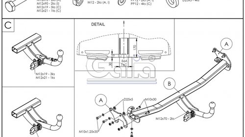 Carlig Remorcare Hyundai i30 combi 06/2012- (demontabil automat)