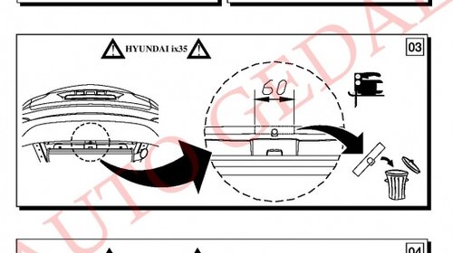 CARLIG REMORCARE HYUNDAI IX35 2010-2015 COD:J/038