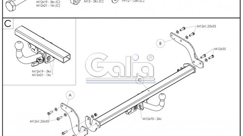 Carlig Remorcare Hyundai Matrix 2001- 2008 (demontabil automat)