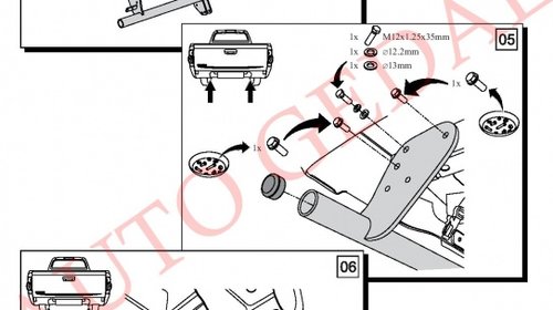 CARLIG REMORCARE ISUZU D-MAX 2007-2012 COD:IS02S