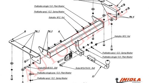 CARLIG REMORCARE JEEP CHEROKEE 2001-2007 COD:J/026