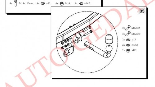 CARLIG REMORCARE JEEP COMPASS 2006-2011 COD:J/070