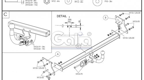 Carlig Remorcare Kia CEED htb 2012- (demontabil automat)