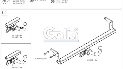 Carlig Remorcare Kia PICANTO 2011- (demontabil automat)