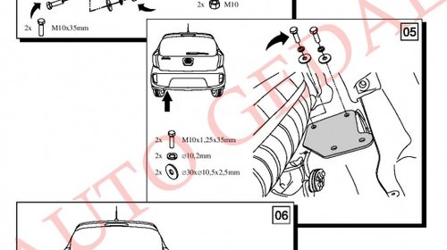 CARLIG REMORCARE KIA PICANTO 2011-prezent COD:T61S