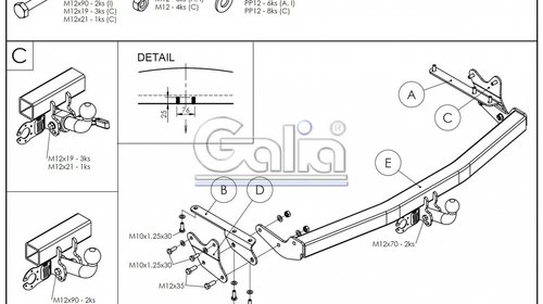 Carlig remorcare Lexus RX 2010- (demontabil a