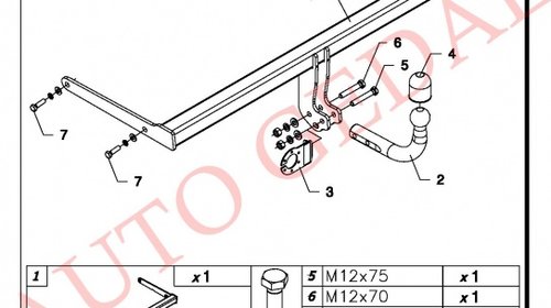 CARLIG REMORCARE MAZDA 2 2007-2015 COD:M55S