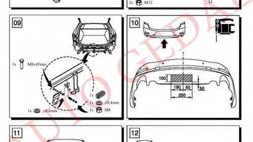 CARLIG REMORCARE MAZDA 6 COMBI 2013-prezent COD:M62S