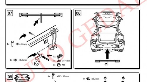 CARLIG REMORCARE MERCEDES A-CLASS W176 2012-2018 COD:M/046