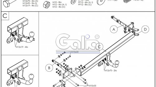 Carlig Remorcare MERCEDES E-Class Berlina (W 211) 02-09 (demontabil)