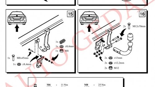 CARLIG REMORCARE MERCEDES E-CLASS S212 COMBI 2009-2016 COD:M/044