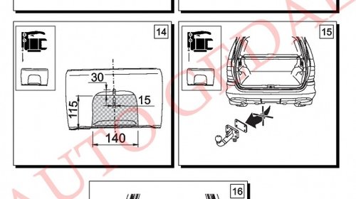 CARLIG REMORCARE MERCEDES ML W163 1998-2005 COD:M/033