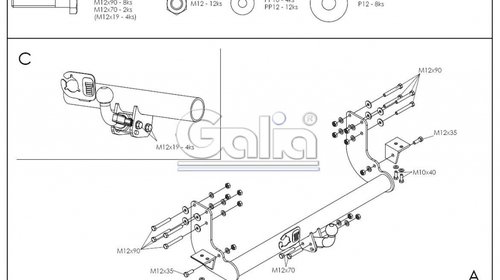 Carlig Remorcare Mercedes Sprinter fara scara 1995-2006