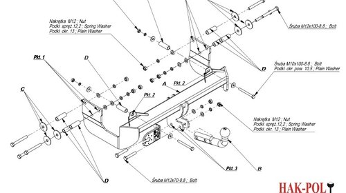 Carlig Remorcare MERCEDES Viano 1996-2003 (Ha