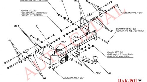 CARLIG REMORCARE MERCEDES VITO W638 1996-2003 COD:M/008