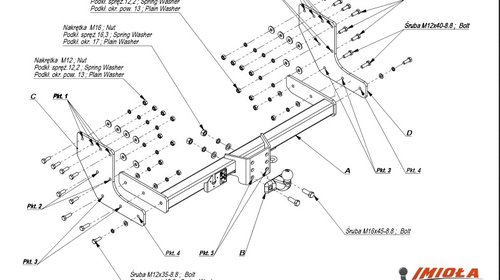 Carlig Remorcare MITSUBISHI L200 2006-2008 (H