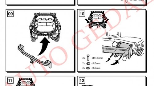 CARLIG REMORCARE MITSUBISHI OUTLANDER 2012-prezent COD:Y/029