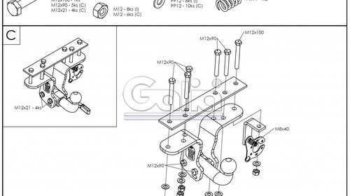 Carlig Remorcare Nissan Pathfinder 2005- (demontabil automat)