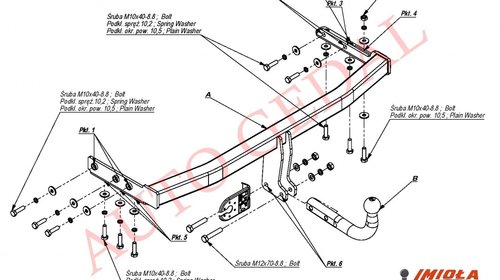 CARLIG REMORCARE NISSAN PRIMERA COMBI 2002-2008 COD:N/034