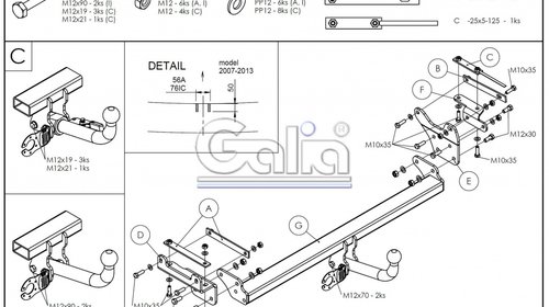 Carlig Remorcare Nissan Qashqai 2006- (demontabil automat)