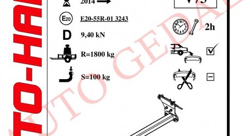 CARLIG REMORCARE NISSAN QASHQAI 2013-PREZENT COD:N/032