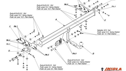 Carlig Remorcare Nissan X-Trail (T30) 2001-20