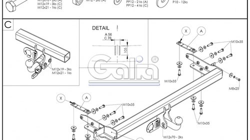 Carlig Remorcare Nissan X-Trail (T30) 2001-2007