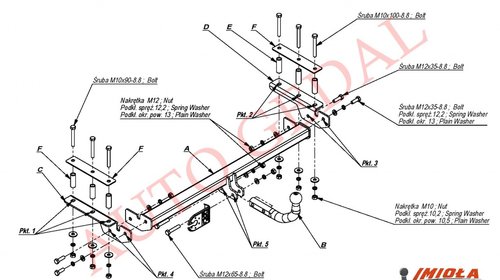 CARLIG REMORCARE OPEL ASTRA G HATCHBACK/BERLINA 1998-2008 COD:O/007