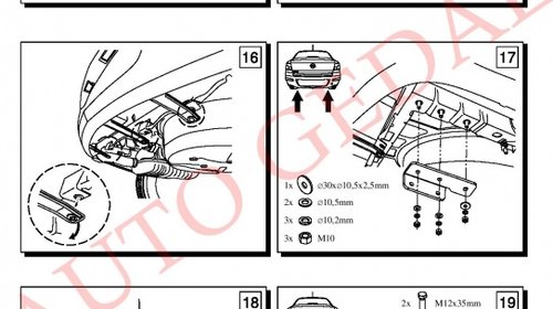 CARLIG REMORCARE OPEL ASTRA H BERLINA 2008-2012 COD:E53S