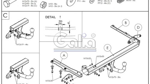 Carlig Remorcare OPEL ASTRA J combi 2009- (demontabil automat)