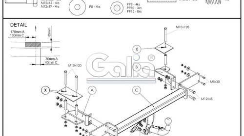 Carlig Remorcare OPEL MERIVA 2002-2010 (demontabil automat)