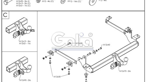 Carlig Remorcare OPEL MOVANO duba 2010- (demontabil automat)