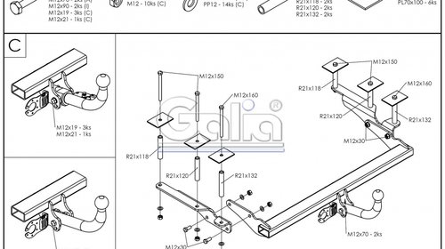 Carlig Remorcare Opel Vectra C Combi 2003-2008 ( demontabil automat )