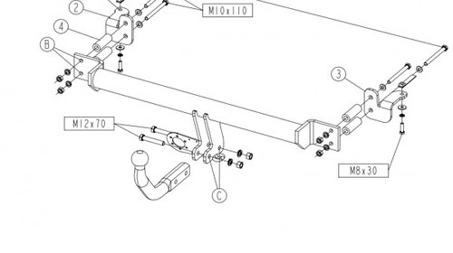 Carlig remorcare opel zafira A(98-05)