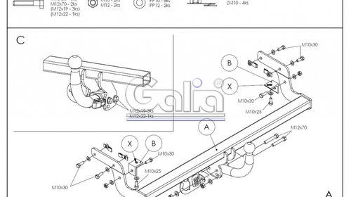 Carlig Remorcare Peugeot 207 htb. 2006- (demontabil automat)