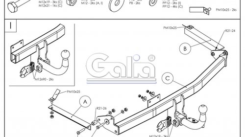 Carlig Remorcare Peugeot 306 Htb. 1993-2000