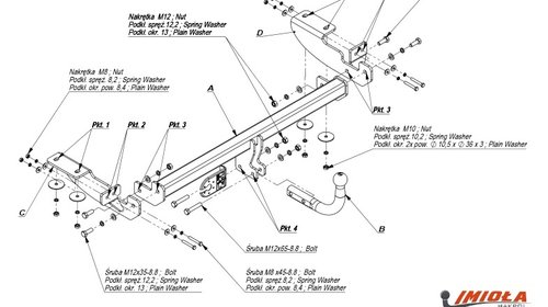 Carlig Remorcare PEUGEOT 307 htb.2001-2007 (H