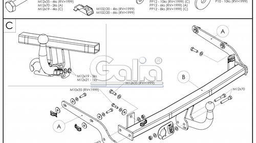 Carlig Remorcare Peugeot 406 berlina 1995-2004