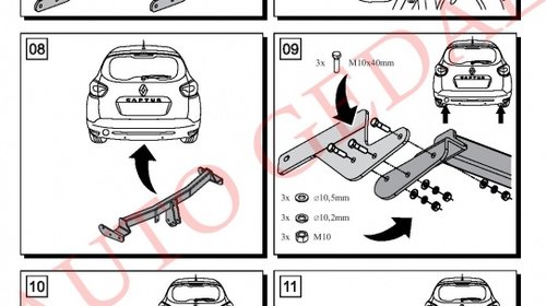 CARLIG REMORCARE RENAULT CAPTUR 2013-prezent COD:R/057