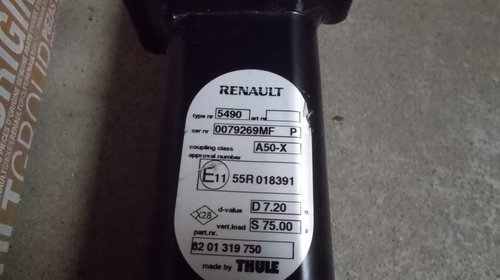 Carlig Remorcare Renault Captur Original 8201358839