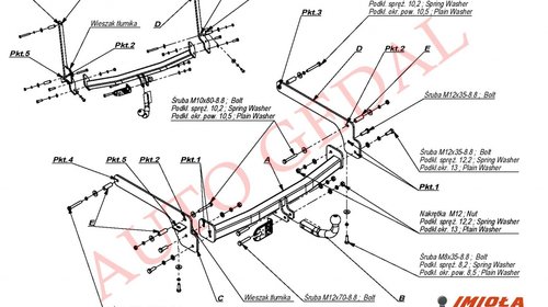 CARLIG REMORCARE RENAULT LAGUNA HATCHBACK 1994-2001 COD:R/007