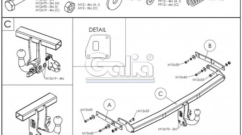 Carlig Remorcare Renault Megane Grand Scenic 2009- (demontabil)