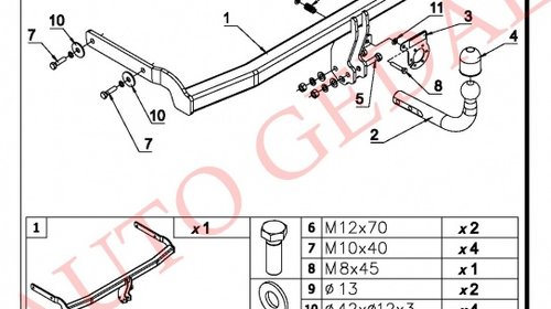 CARLIG REMORCARE RENAULT MEGANE GRANDTOUR 2003-2009 COD:R/028