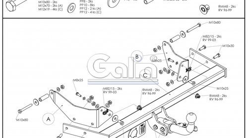 Carlig Remorcare Renault Megane I Berlina 1997-2002