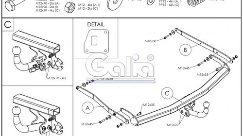 Carlig remorcare Renault Meganne III Combi 2008 -