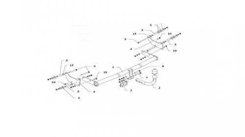 CARLIG REMORCARE RENAULT MODUS 2008-prezent COD:G59S